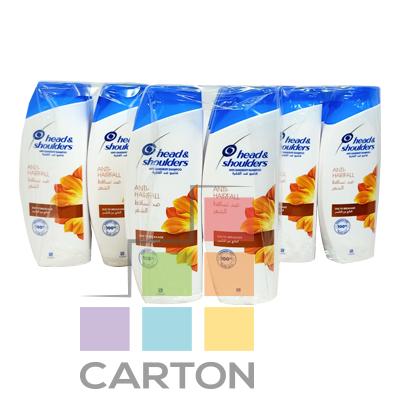 HEAD & SHOULDER ANTI-HAIRFALL SHAMPOO 6*190ML